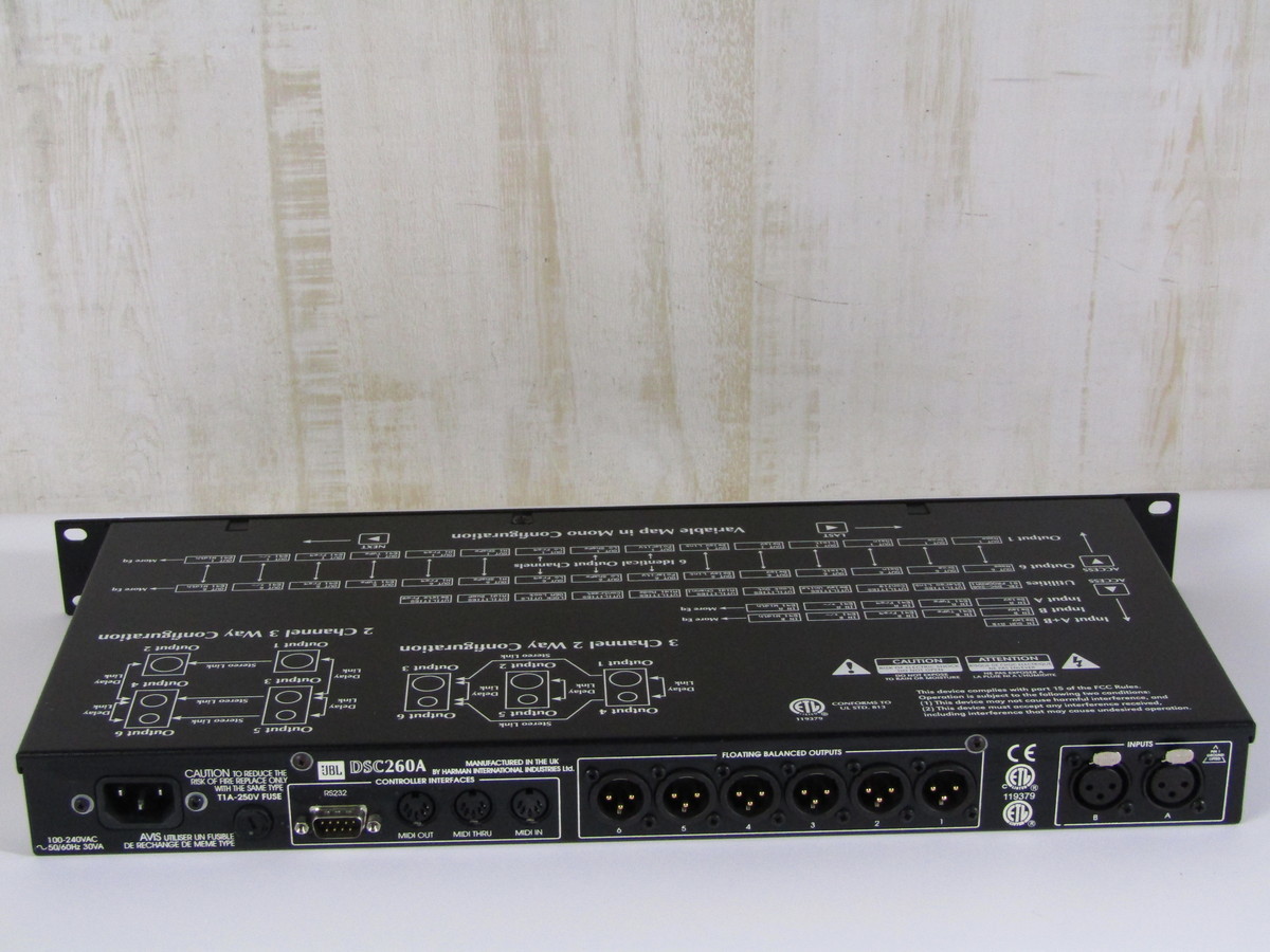 0228-N3-058 JBL DSC260A デジタルチャンネルデバイダー 0228-N3-058 JBL DSC260A デジタルチャンネルデバイダー