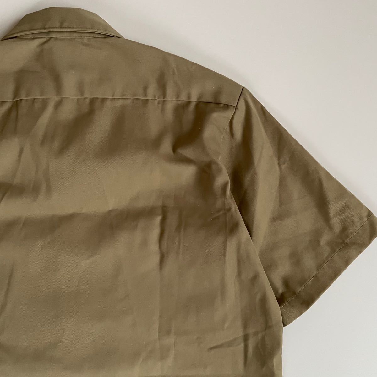 USA製!】80s Lee PERMANENT PRESS 半袖 ワークシャツ サファリシャツ ...