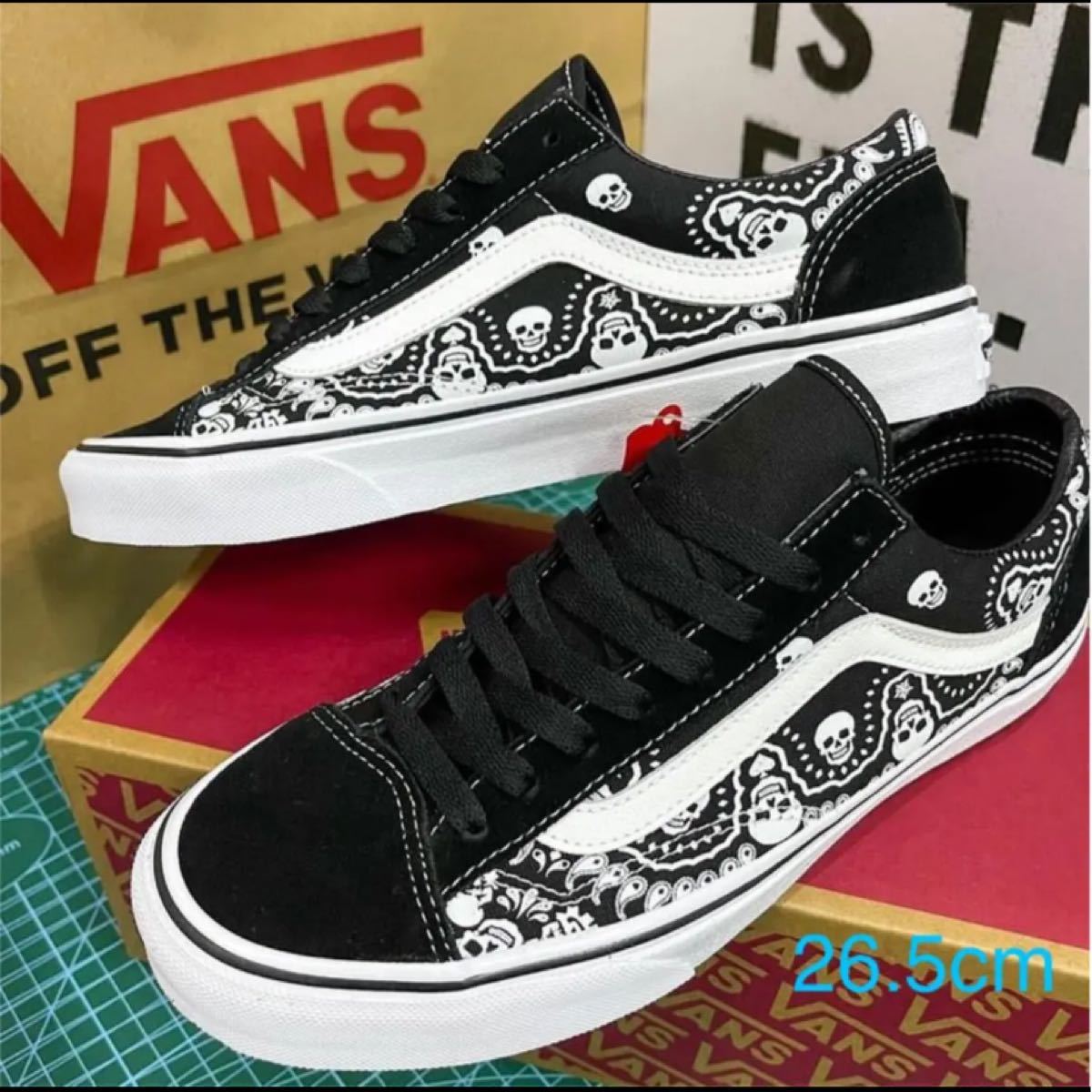 26 5cm vans<スタイル36>スカル×バンダナ オールドスクール 26 5cm vans<スタイル36>スカル×バンダナ オールドスクール