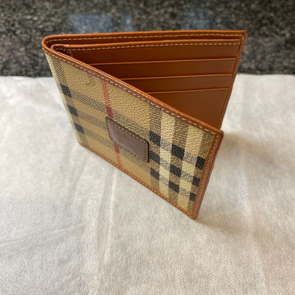 Burberry バーバリー 財布 二つ折り レア バーバリーズ時代の財布 新品