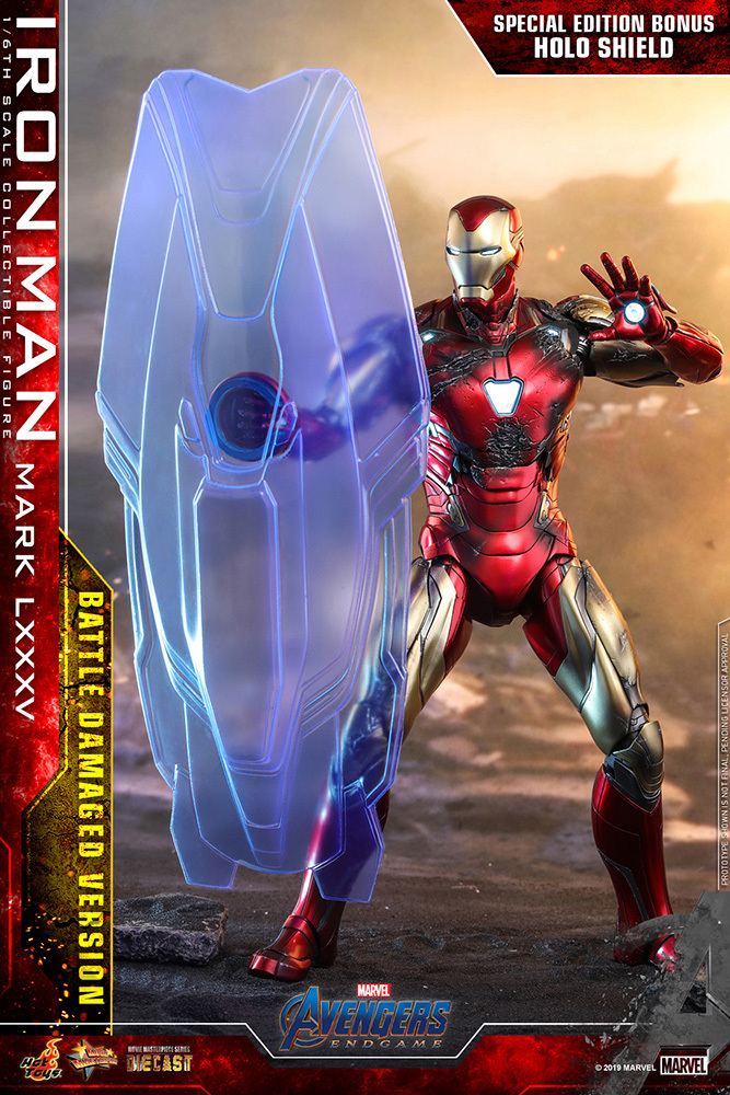 1/6 hot toys toy sapiens limitation Avengers Ⅳ end game Ironman * Mark 85 Battle damage version bonus version 