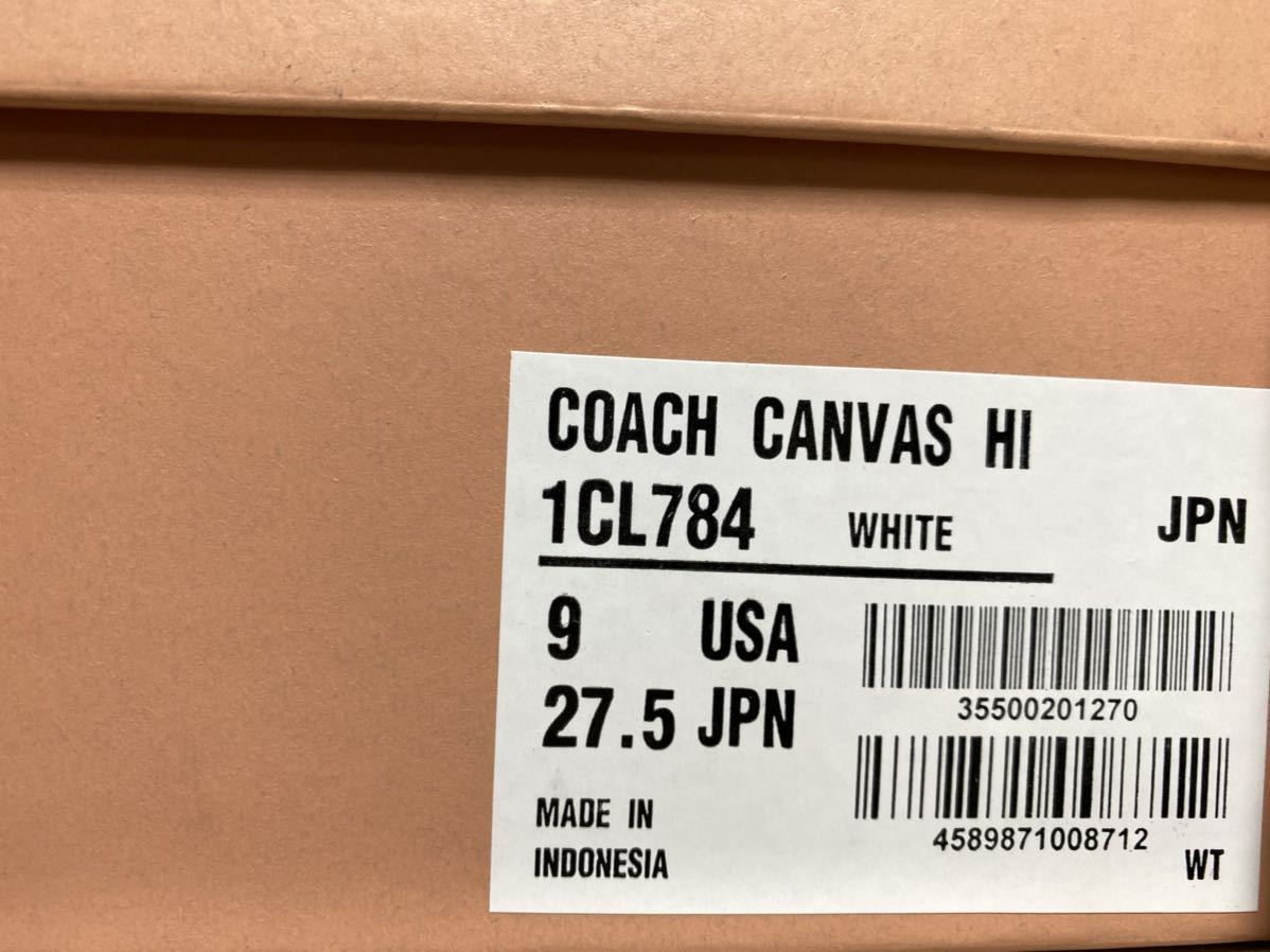 CONVERSE ADDICT COACH CANVAS HI 27.5cm WHITE コンバースアディクト