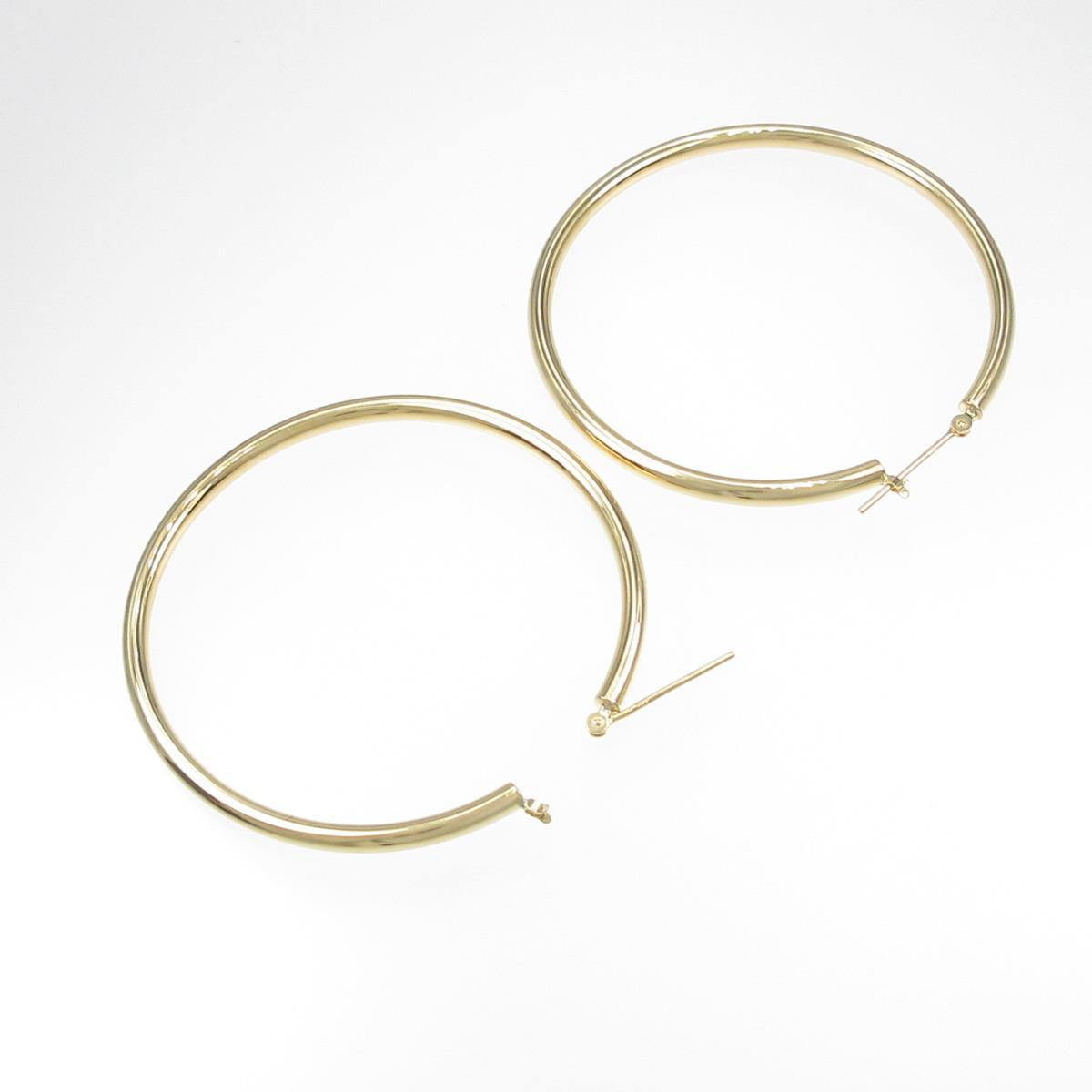 K18YG 750 ハート フープピアス 新品 Hoop Earrings smcint.com