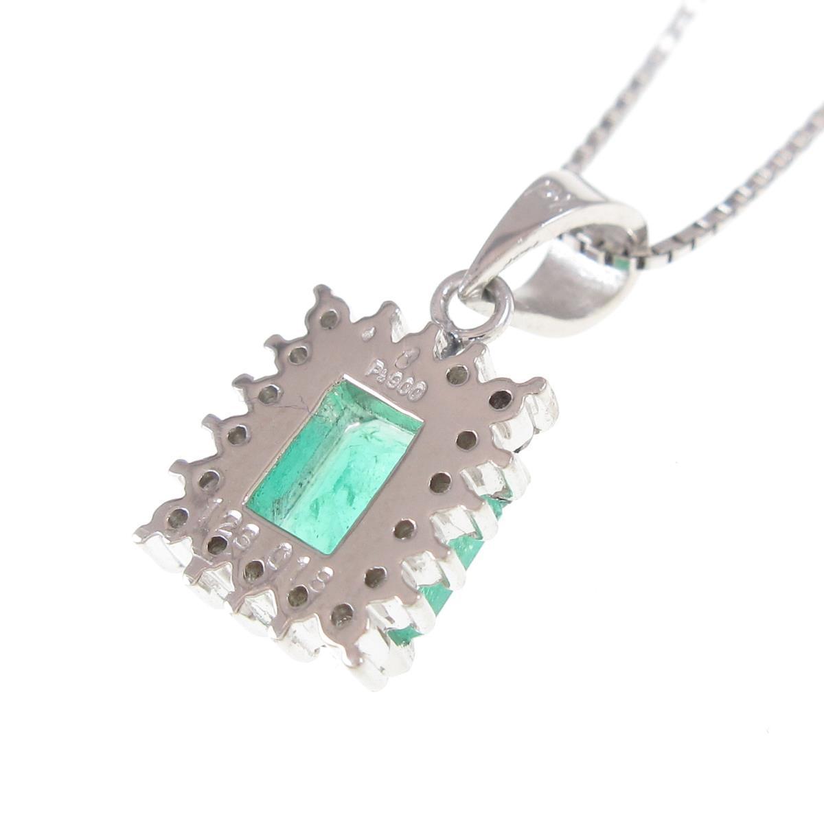 500円引きクーポン】 pt 大粒 エメラルド 1.64ct ダイヤモンド 0.36ct