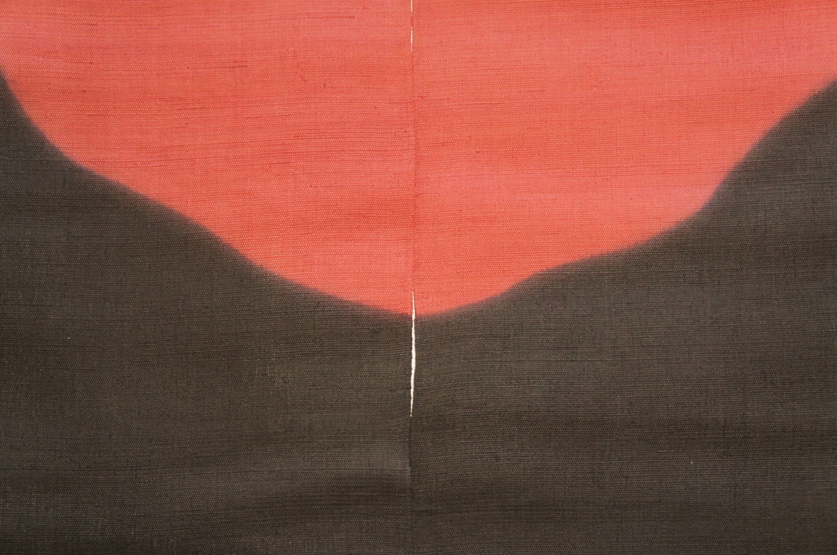 新品『羅工房』手描き大椿模様ハンヨウ麻のれん[E13689 新品『羅工房』手描き大椿模様ハンヨウ麻のれん[E13689