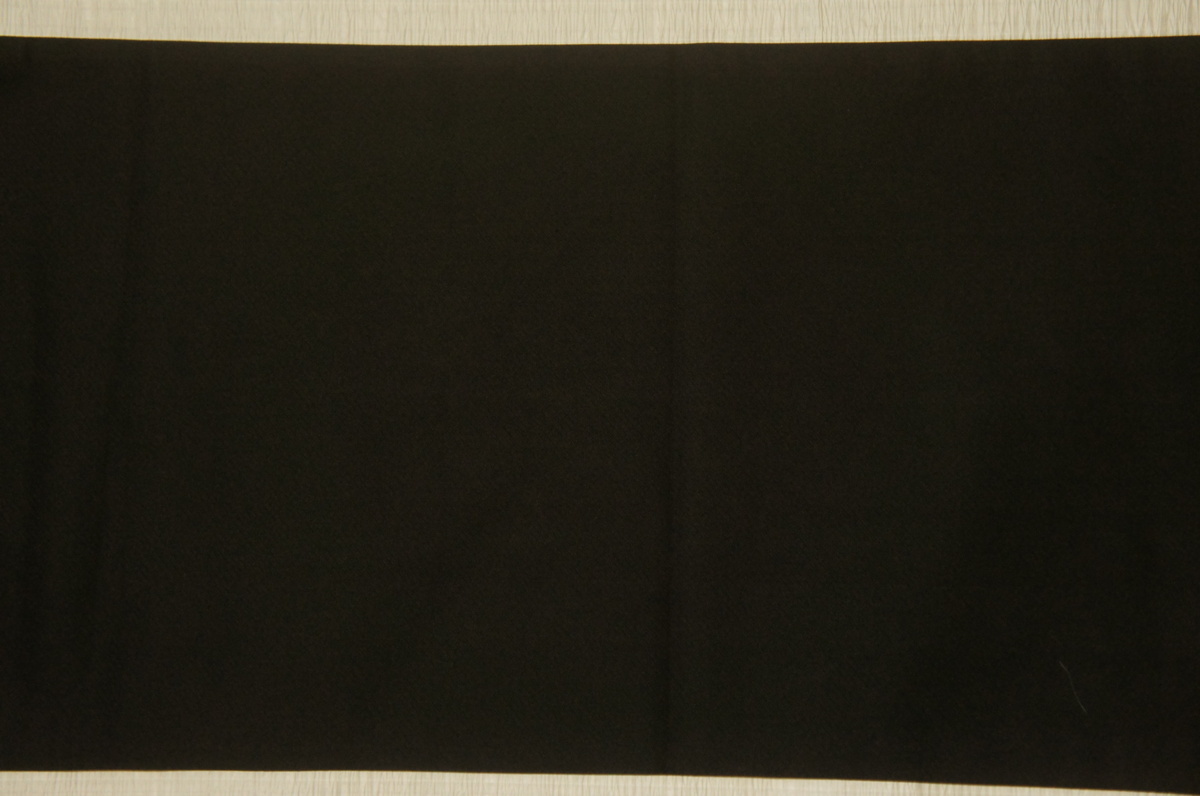 特選『紫紘』黒色銀箔地縦縞能衣鬘帯模様袋帯[O13188]_画像5