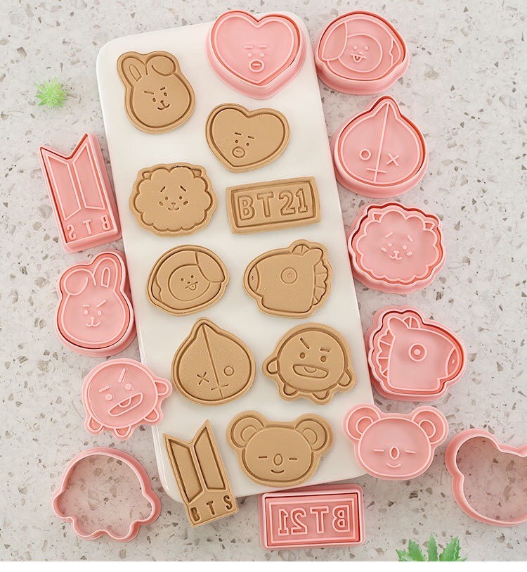 ヤフオク 防弾少年団 Bts Bt21 かわいいクッキー型10個セ