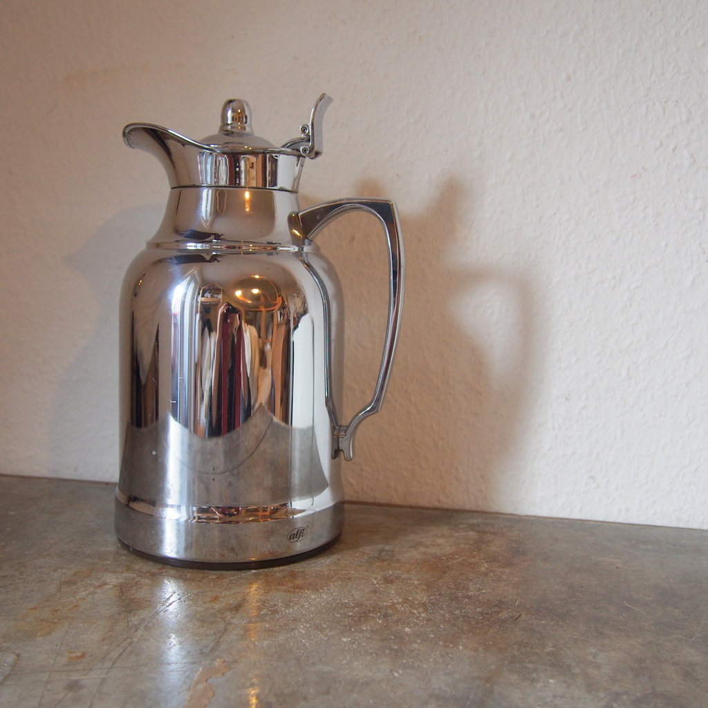 希少 美品ドイツ alfi オパール シルバー クローム 銀 1L コーヒーポット ティーポット 魔法瓶 コーヒーサーバー シャビー 卓上ポット