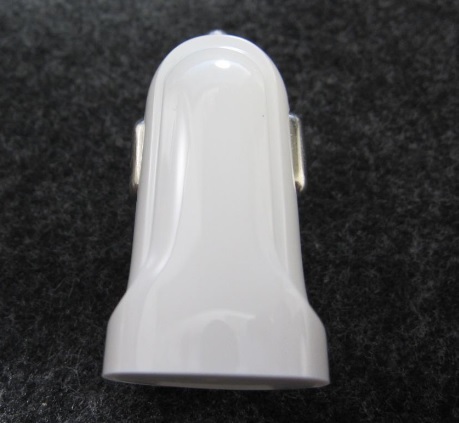 USB 1ポート シガー ソケット充電器アダプター【ホワイト】2個セット_画像2