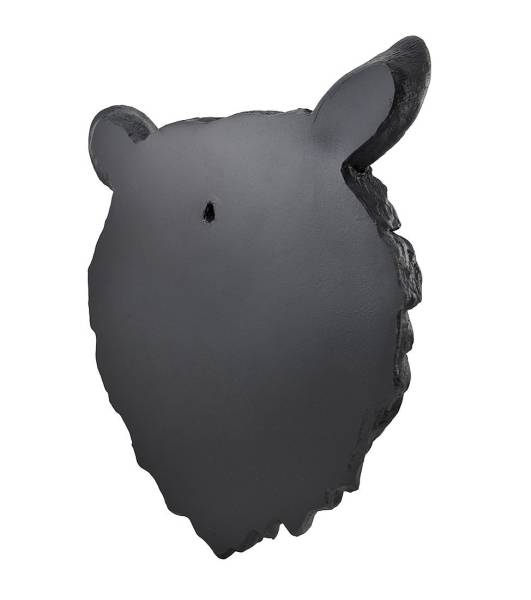 野生の黒熊(クマ) 頭部 壁彫刻 彫像インテリア動物アニマル壁掛けオブジェ置物剥製ハンティングトロフィー_画像3