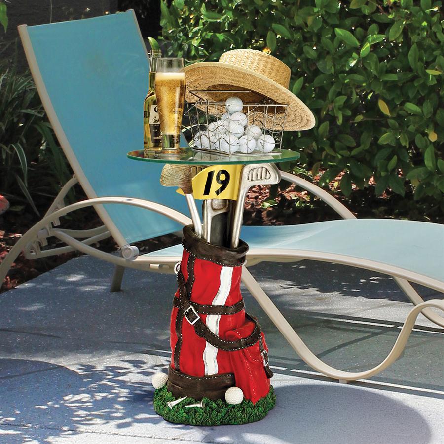 ゴルフバッグのテーブル　インテリア装飾品デザイン家具置物ホームデコ置物洋風オブジェ調度品ミニテーブルゴルフクラブゴルファー雑貨