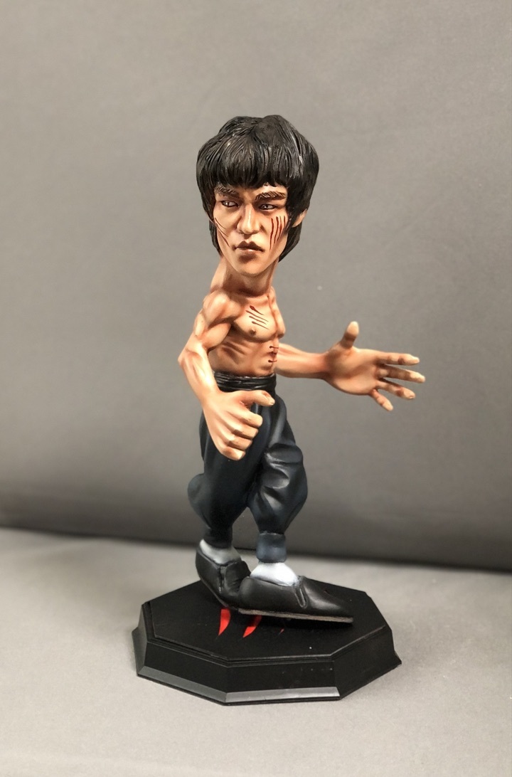 デフォルメガレージキット完成品 燃えよドラゴン ブルース・リー