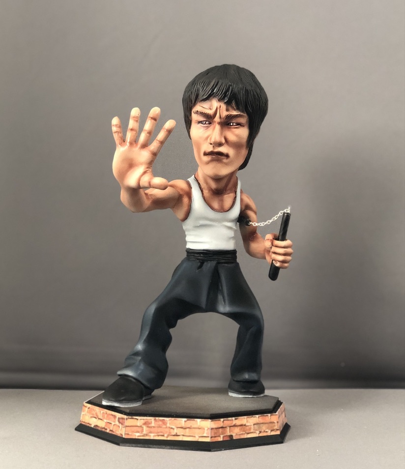 デフォルメガレージキット完成品 ドラゴンへの道 ブルース・リーC ic