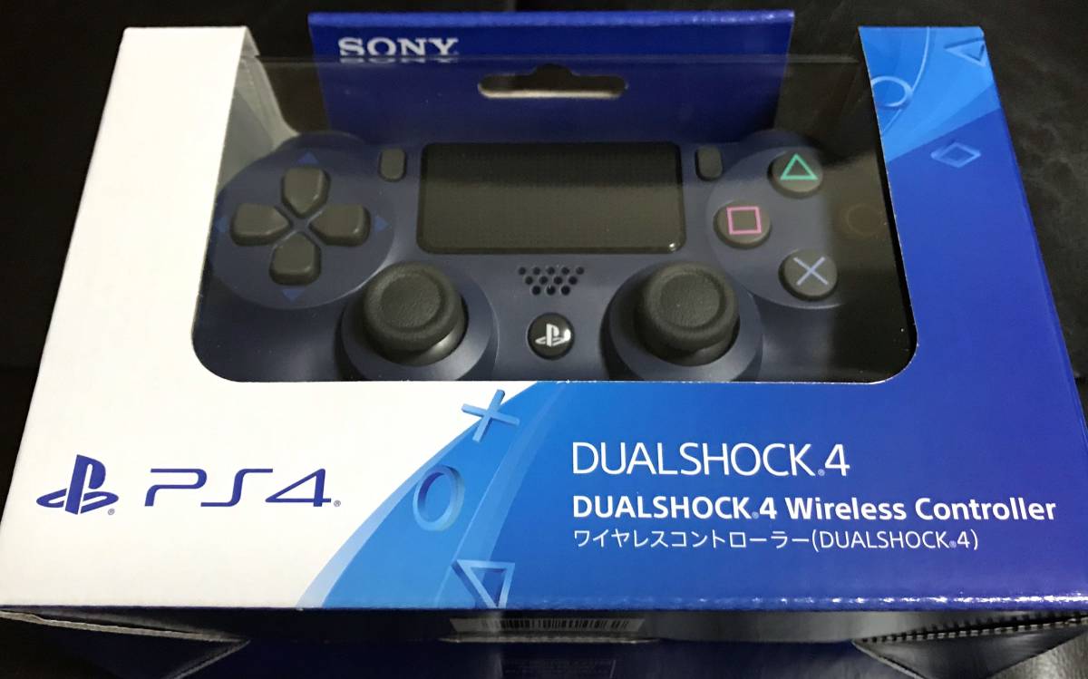 ■新品未開封/送料無料■PS4 DUALSHOCK4 ミッドナイト・ブルー CUH-ZCT2J22 純正品 コントローラー SONY_画像1