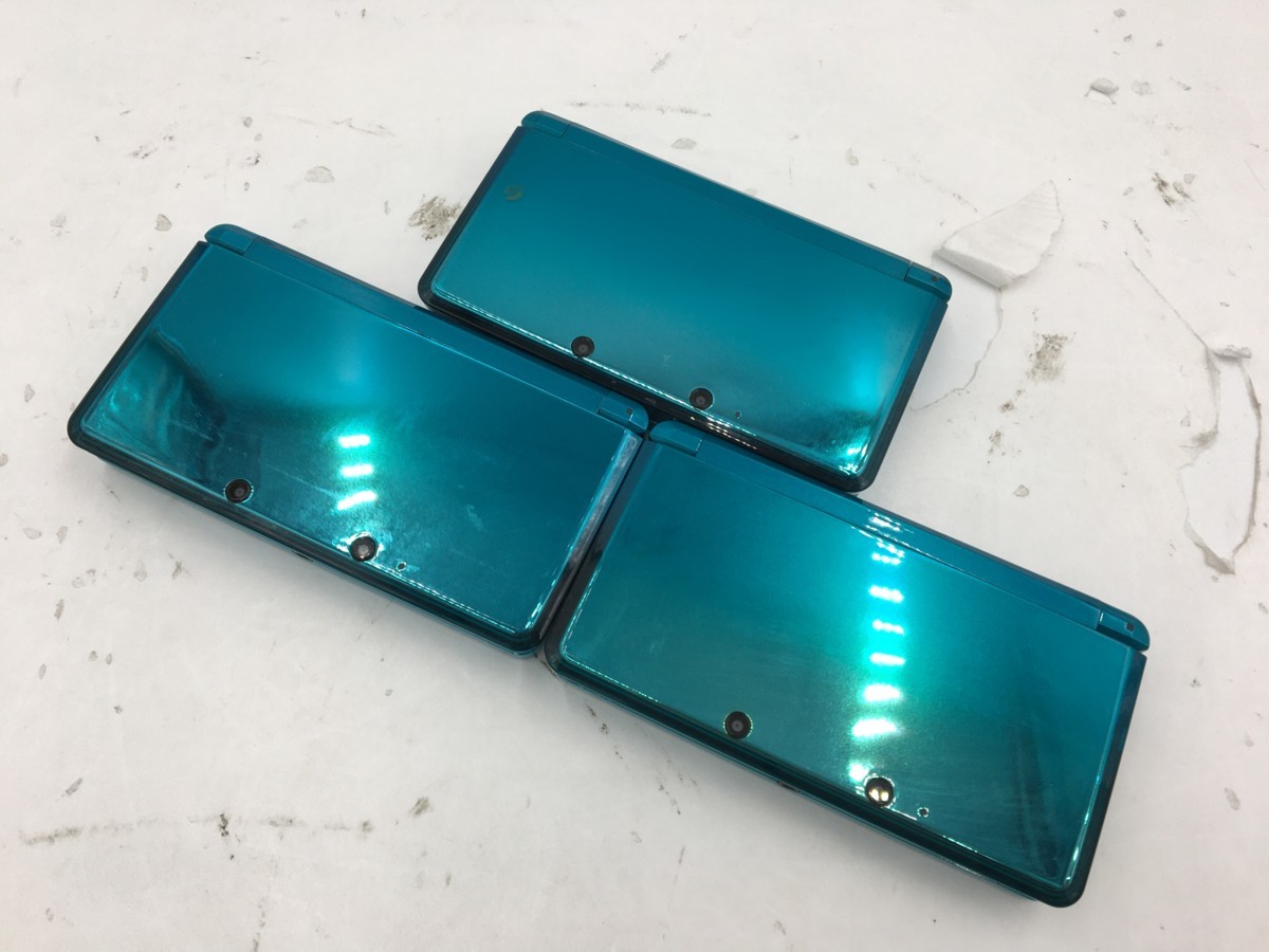♪△【任天堂 ニンテンドー】NINTENDO 3DS 3台セット CTR-001(JPN