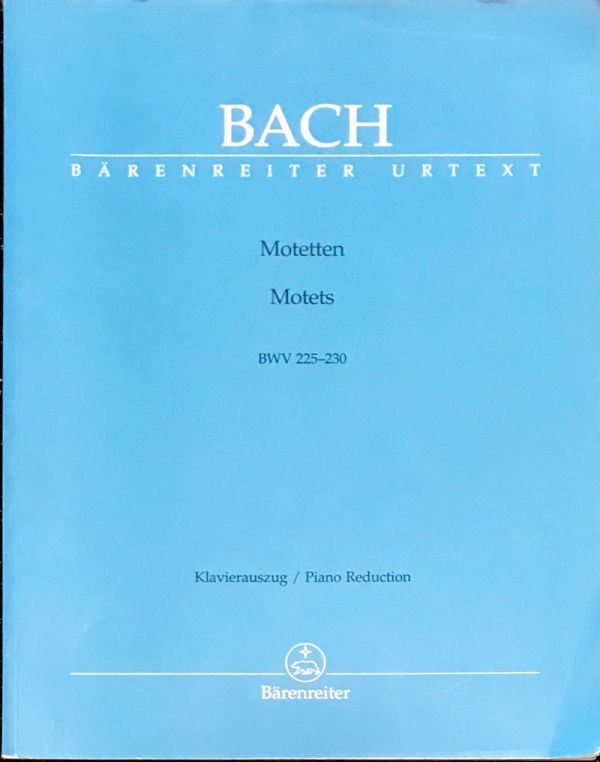 ba is moteto complete set of works bach Motetten BWV 225-230 Bach import musical score / foreign book / vocal music /. bending /vo-karu score /Barenreiter/ beige Len lighter 