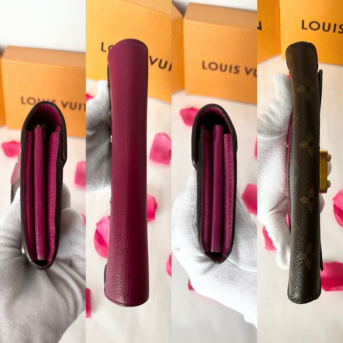 ルイヴィトン モノグラム 長財布 ポルトフォイユパラス 財布 2つ折り