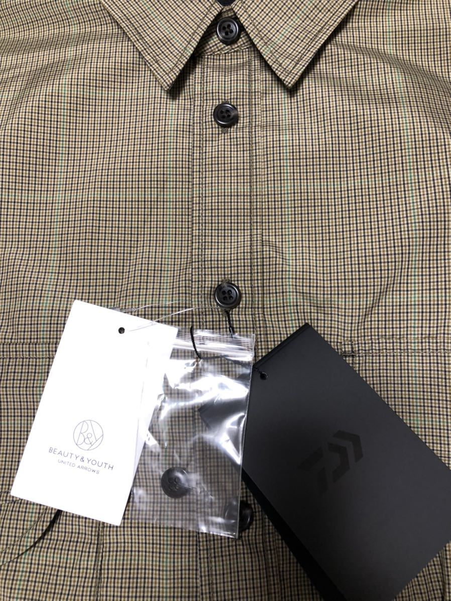 B&Y別注 22SS DAIWA PIER39 BEAUTY&YOUTH CHECK SAFARI SHIRT ダイワピア ユナイテッドアローズ サファリシャツ コート ブルゾン 24ss yoke_画像2