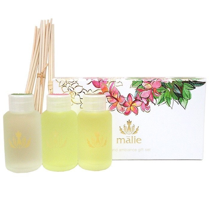 【送料無料】公式販売品 リードディフューザー Malie Organics マリエオーガニクス 芳香剤 HAWAII 3個セット