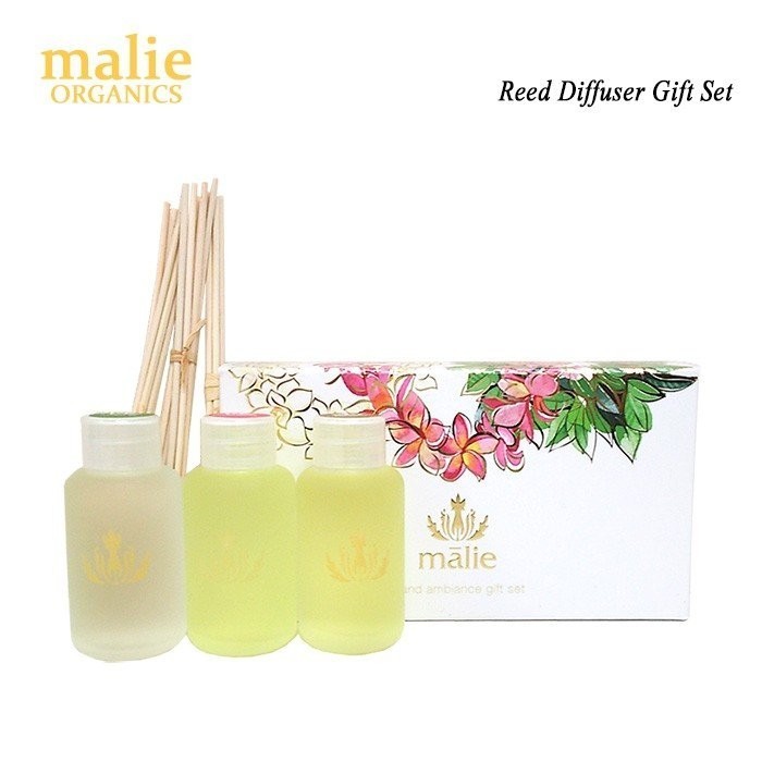 【送料無料】公式販売品 リードディフューザー Malie Organics マリエオーガニクス 芳香剤 HAWAII 3個セット