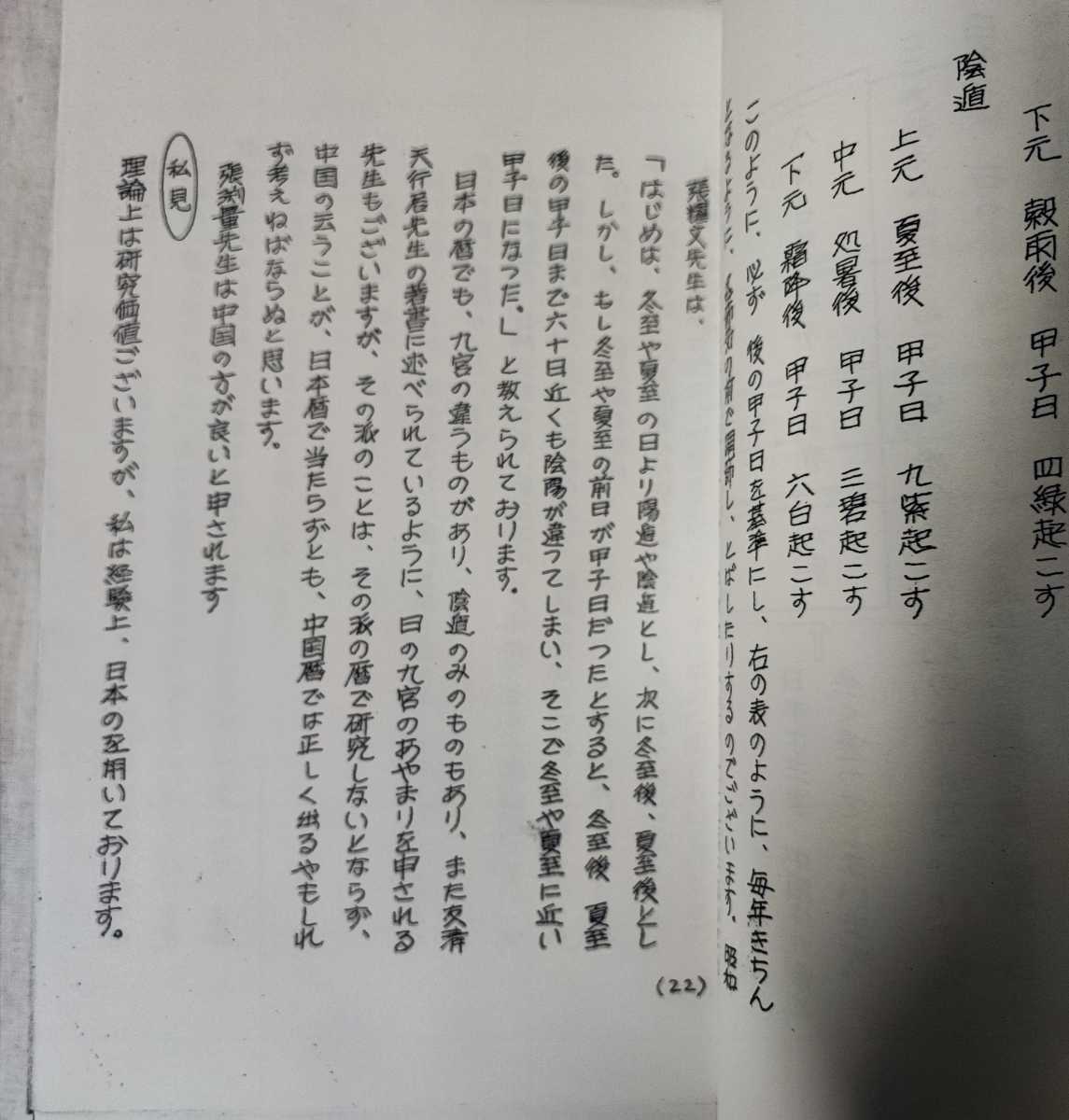 中国気学遁甲秘談 奇門遁甲密義/上下 内藤文穏 昭 47 謄写 検透派張耀文佐藤六龍_画像4