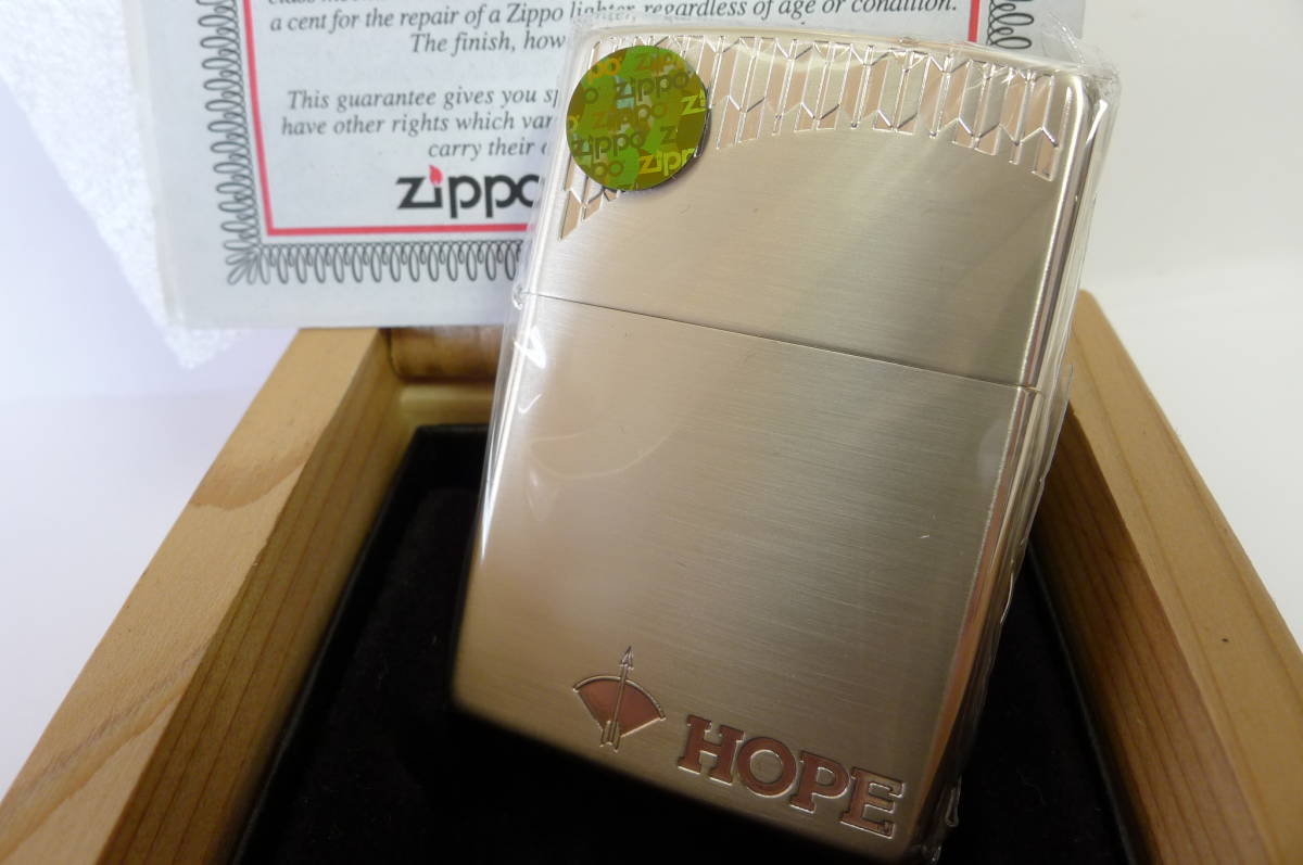 JT懸賞当選品HOPE ×ZIPPO限定品 非売品NIPPON専用木箱付きホープ