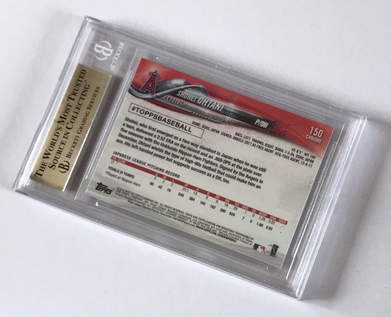 大谷翔平 2018 Topps Chrome #150 BGS 10 BGS10 Rookie ルーキーカード