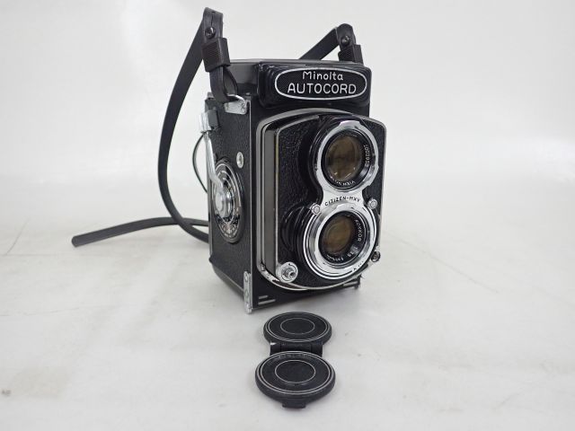 MINOLTA ミノルタ AUTOCORD オートコード 二眼レフカメラ ROKKOR F3.5 F3.2 75mm  ∴ 65282-5