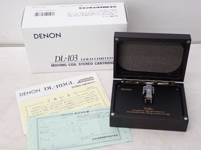 限定2000本】DENON MCカートリッジ DL-103GL(GOLD LIMITED)元箱付き