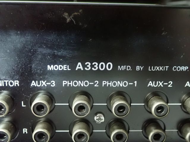 LUXMAN/LUXKIT ラックスマン/ラックスキット 真空管/管球式プリアンプ A3300 A33電源ユニット付き ジャンク ★ 653ED-1_画像5