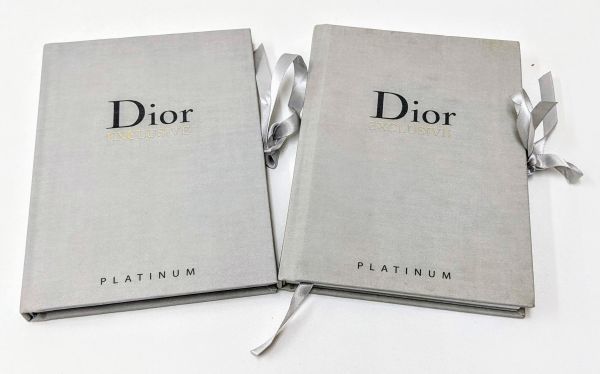 Christian Dior EXCLUSIVE PLATINUM クリスチャン ディオール ノベルティ ノート 2点セット ブック 手帳 メモ 非売品_画像1