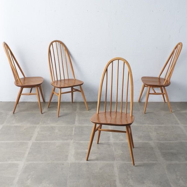 IZ54372C☆4脚セット ercol クエーカーチェア アーコール 椅子
