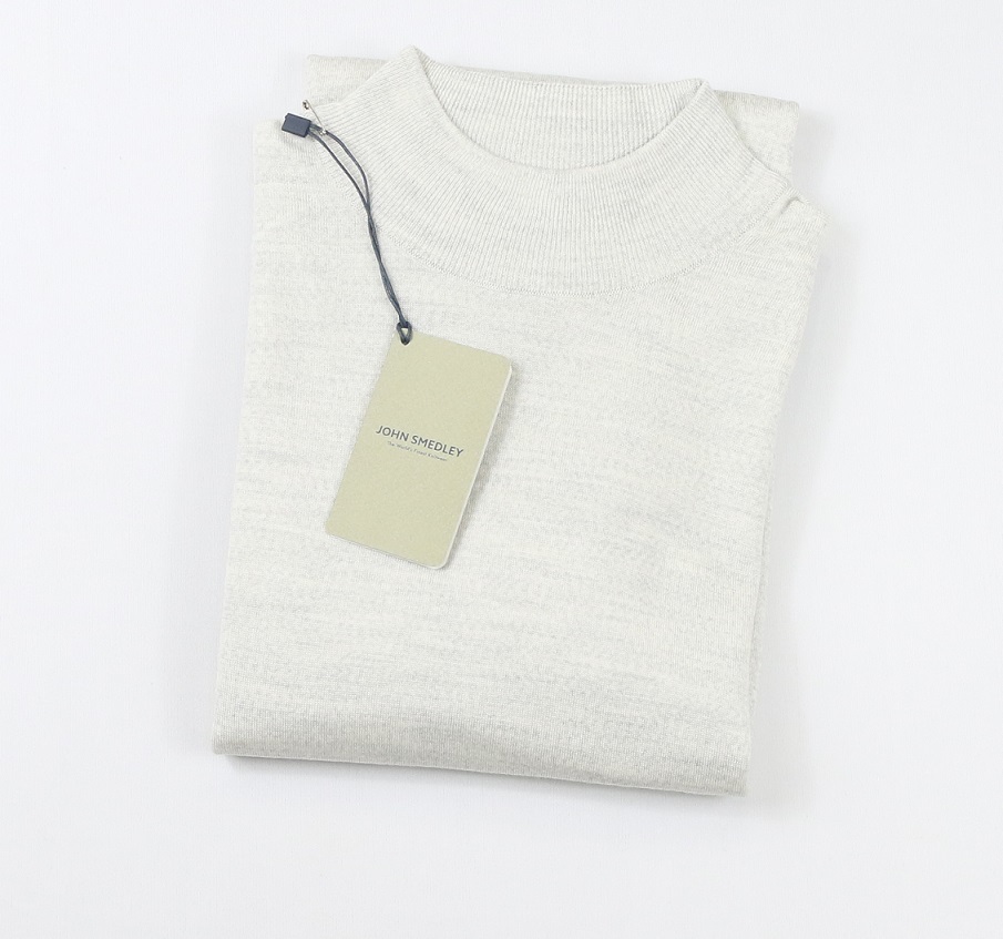 新品 John Smedley ジョンスメドレー 最高級メリノウール モックネック