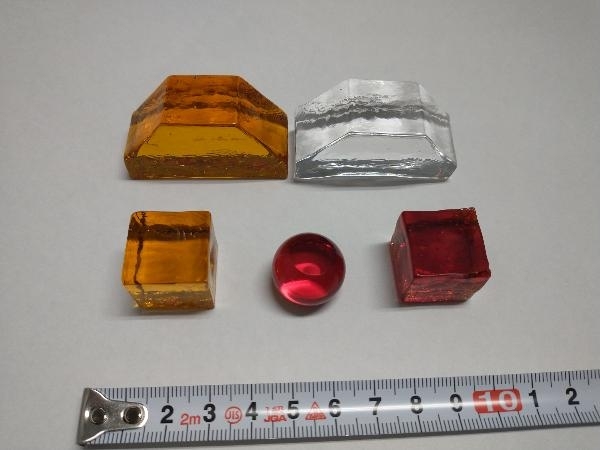 ほぼ未使用】 ブルーノ•タウト「ガラスの家の玩具」ガラスの積木 10個