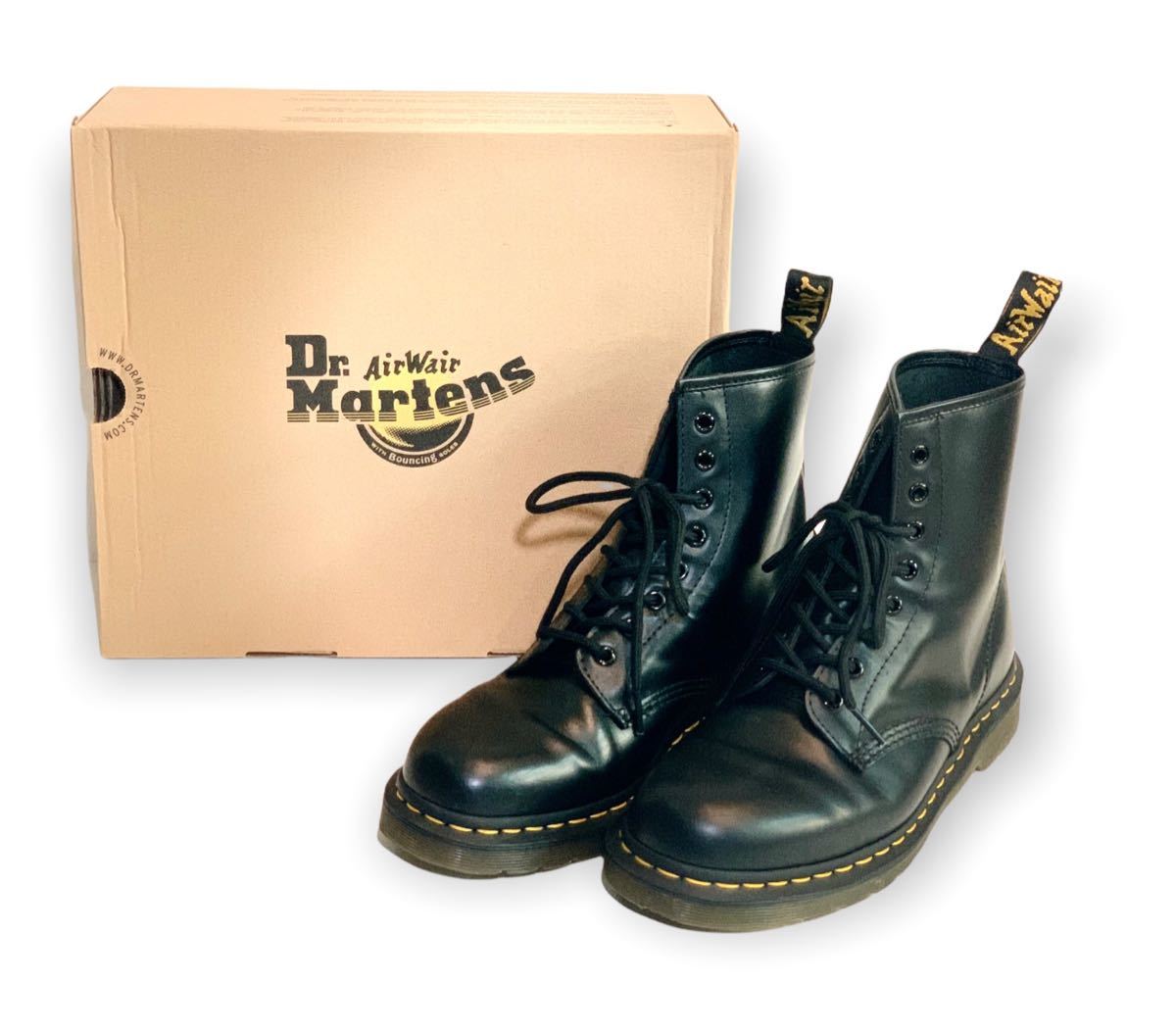 美品】ドクターマーチン Dr.Martens 8ホール UK8 箱付き ブーツ