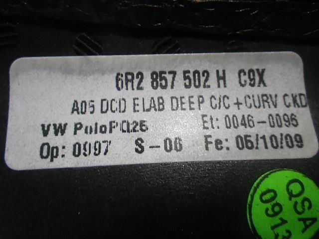 【KAP】144267 VW ポロ 6RCGG 右サイドミラー_画像4