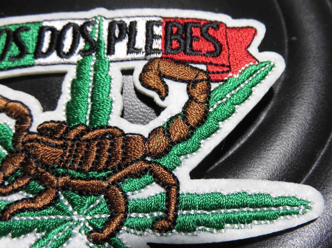 蠍葉◆新品LOS DOS PLEBESメキシコ国旗スコーピオン　サソリワッペン_画像7