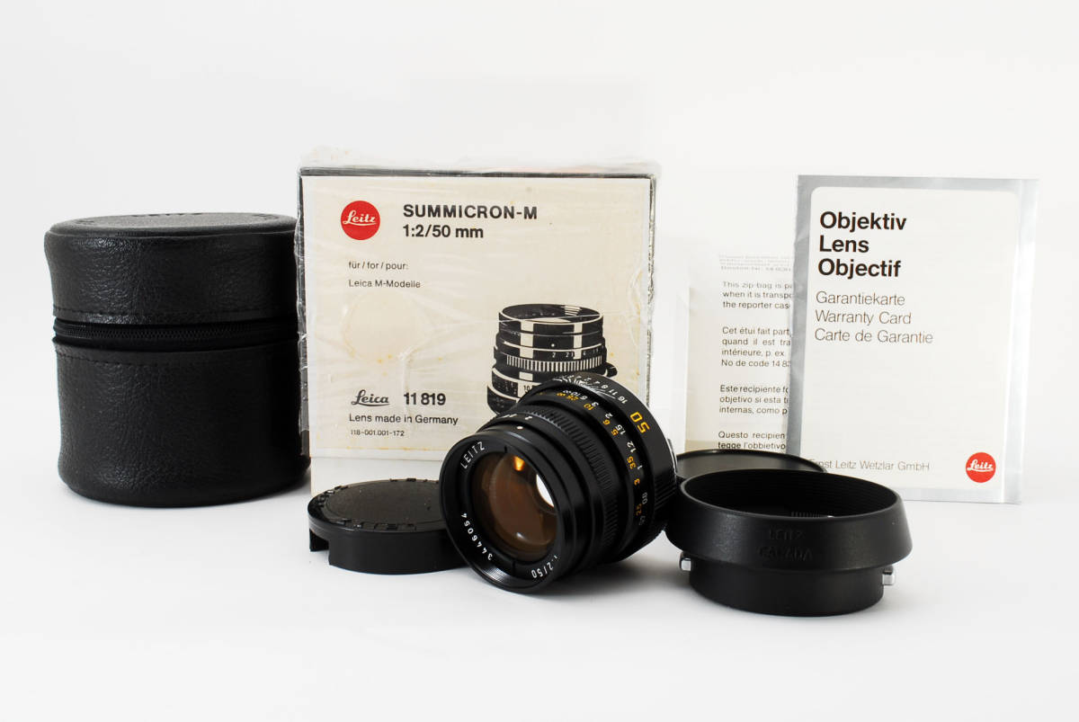 MK02296☆ライカ Leica summicron-M 50mm F2 第3世代 元箱