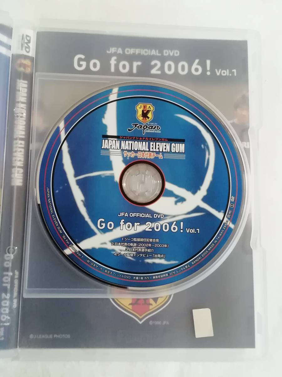 サッカーDVD『ジャパン・ナショナル・イレブン・ガム。サッカー日本代表チーム Go for 2006！vol.1』セル版。32分。即決。_画像3