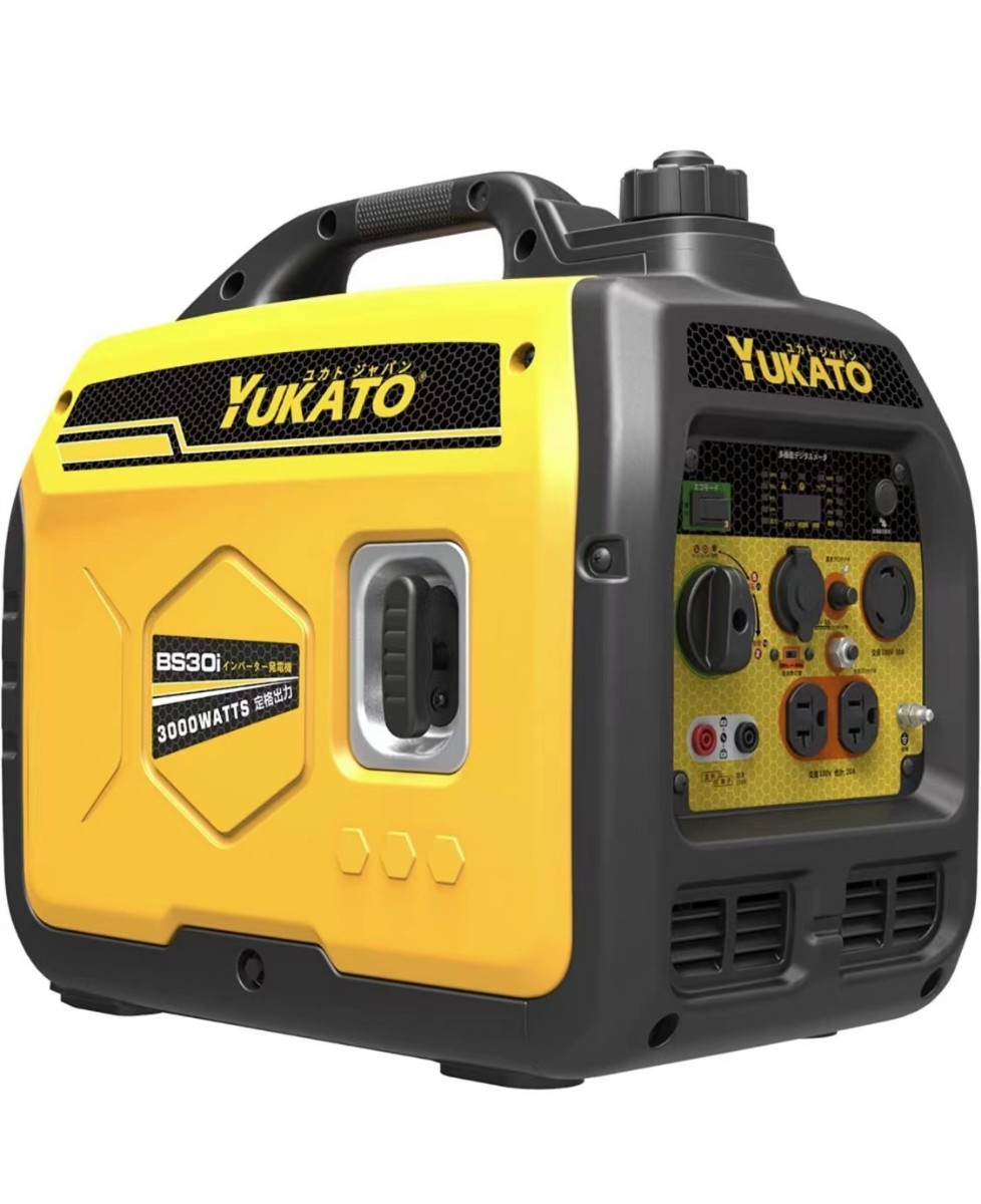 インバーター発電機 高性能 定格出力3.0kVA 50Hz/60Hz 約21.5kg 防音型