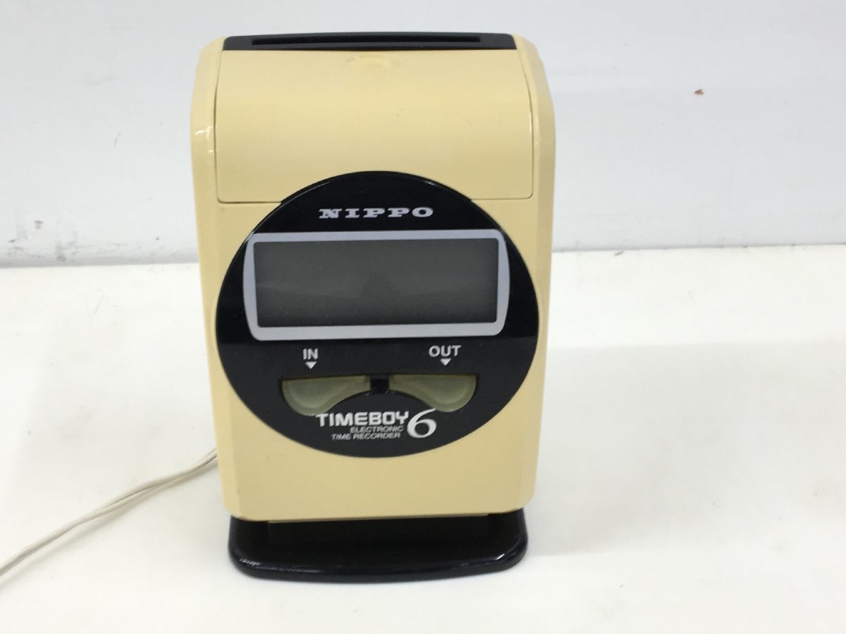 NIPPO TIMEBOY6 タイムレコーダー タイムカード 　中古ジャンク品（管：2A7-M）_画像2