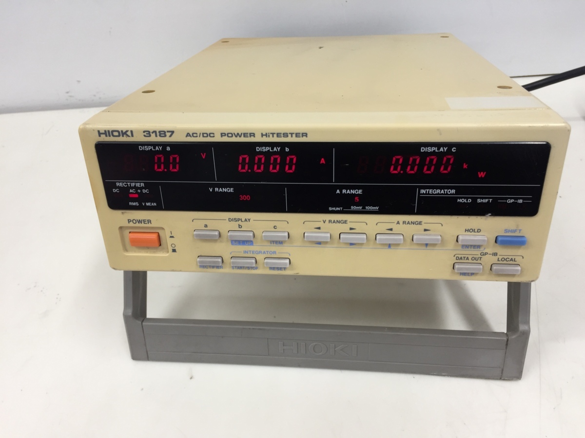 卓越 ファースト店日置電機 HIOKI AC DCパワーハイテスタ 3334