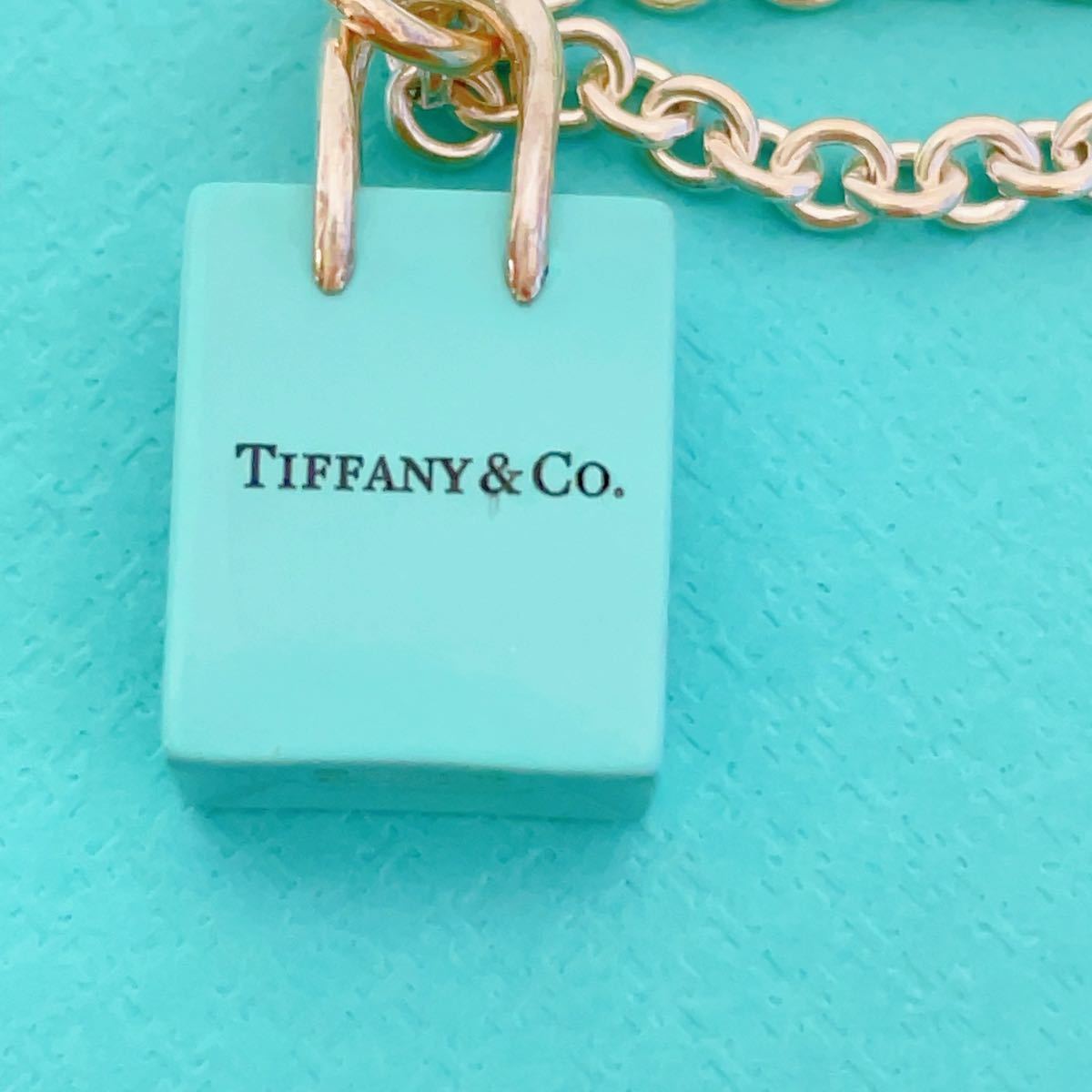 TIFFANY&Co ティファニーショッピングバックチャームネックレス TIFFANY&Co ティファニーショッピングバックチャームネックレス