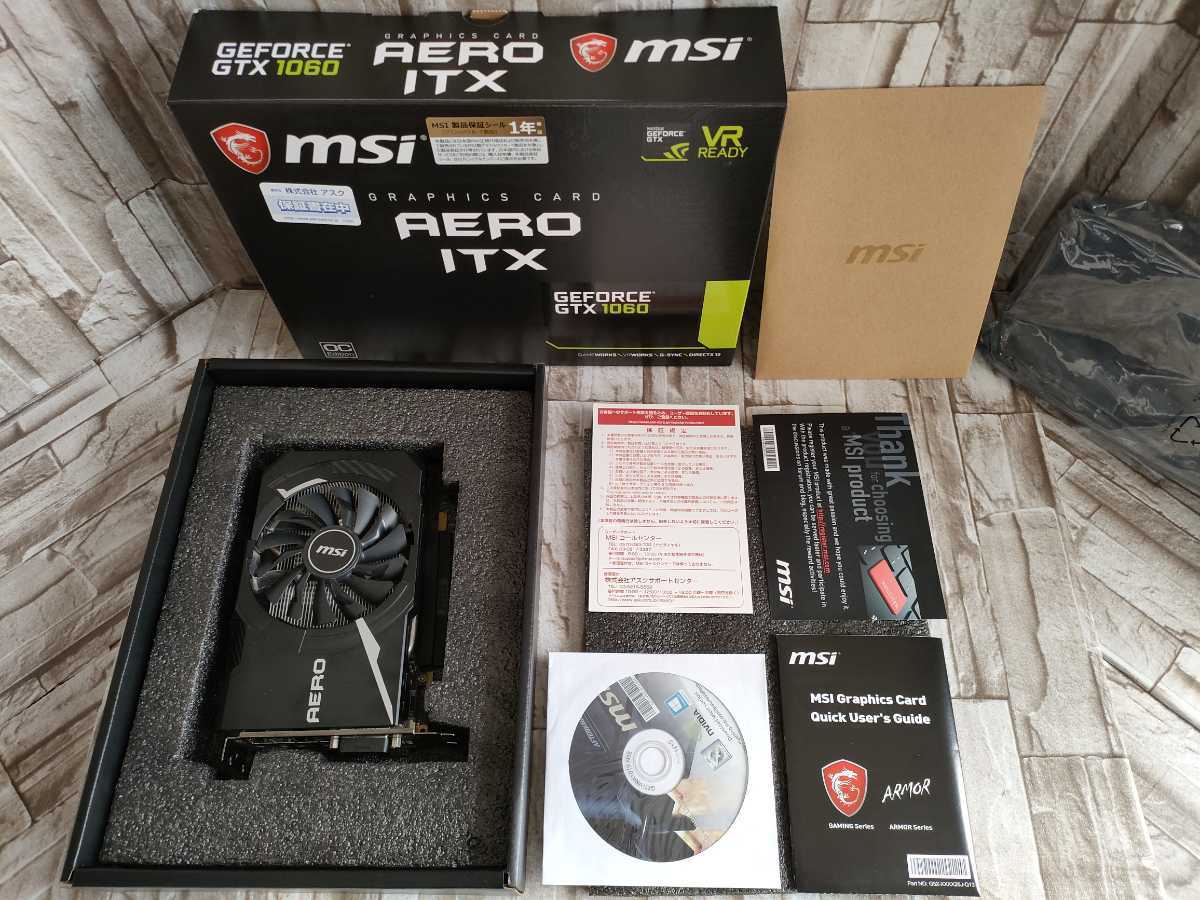 激安卸販売新品 NVIDIA MSI GeForce GTX1060 6GBグラフィックボード