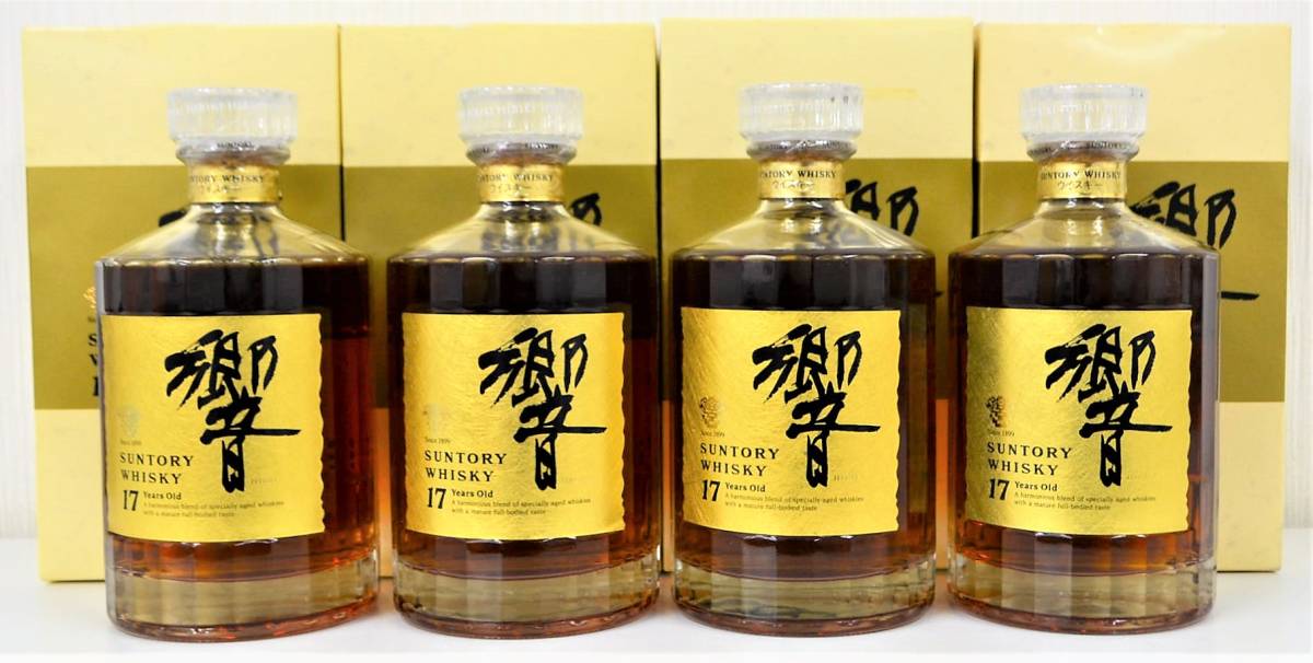 7 古酒 サントリー ウイスキー 響 17年 表 裏 両面 ゴールドラベル 750ml 43% 未開栓 箱付き 4本セット SUNTORY WHISKY HIBIKI(日本)|売買されたオークション情報、yahooの商品情報をアーカイブ公開 - オークファン(aucfan.com) 7 古酒 サントリー ウイスキー 響 17年 表 裏 両面 ゴールドラベル 750ml 43% 未開栓 箱付き 4本セット SUNTORY WHISKY HIBIKI(日本)|売買されたオークション情報、yahooの商品情報をアーカイブ公開 - オークファン(aucfan.com)