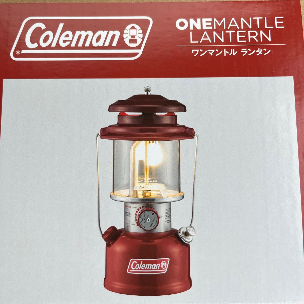 最終値下げ》【新品未使用】コールマン ワンマントル ランタン レッド