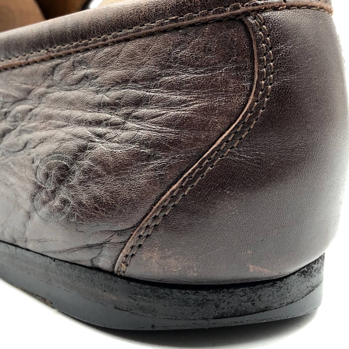 即決 GUCCI グッチ 27.5cmD 9.5 147825 メンズ レザーシューズ ビット