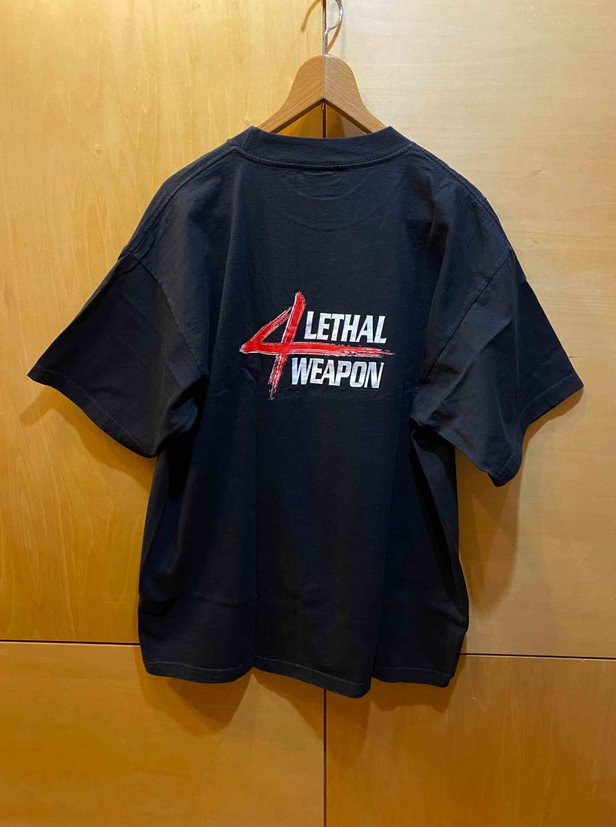 古着 リーサルウエポン４ ムービー Tシャツ XL 映画 Lethal Weapon ビンテージ 90s メル・ギブソン ジェットリー_画像3