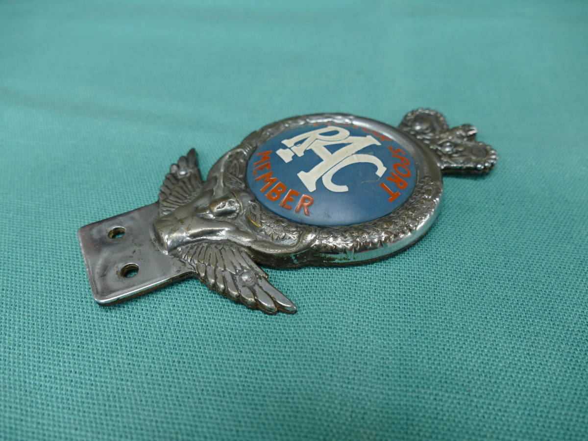 BMC MINI 英国車 Royal Automobile Club MOTOR SPORT MEMBER GRILLE BADGE 1950年代_画像2