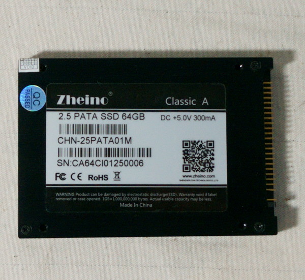 2022激安通販 2.5 A Classic Zheino PATA IDEインターフェース 64GB